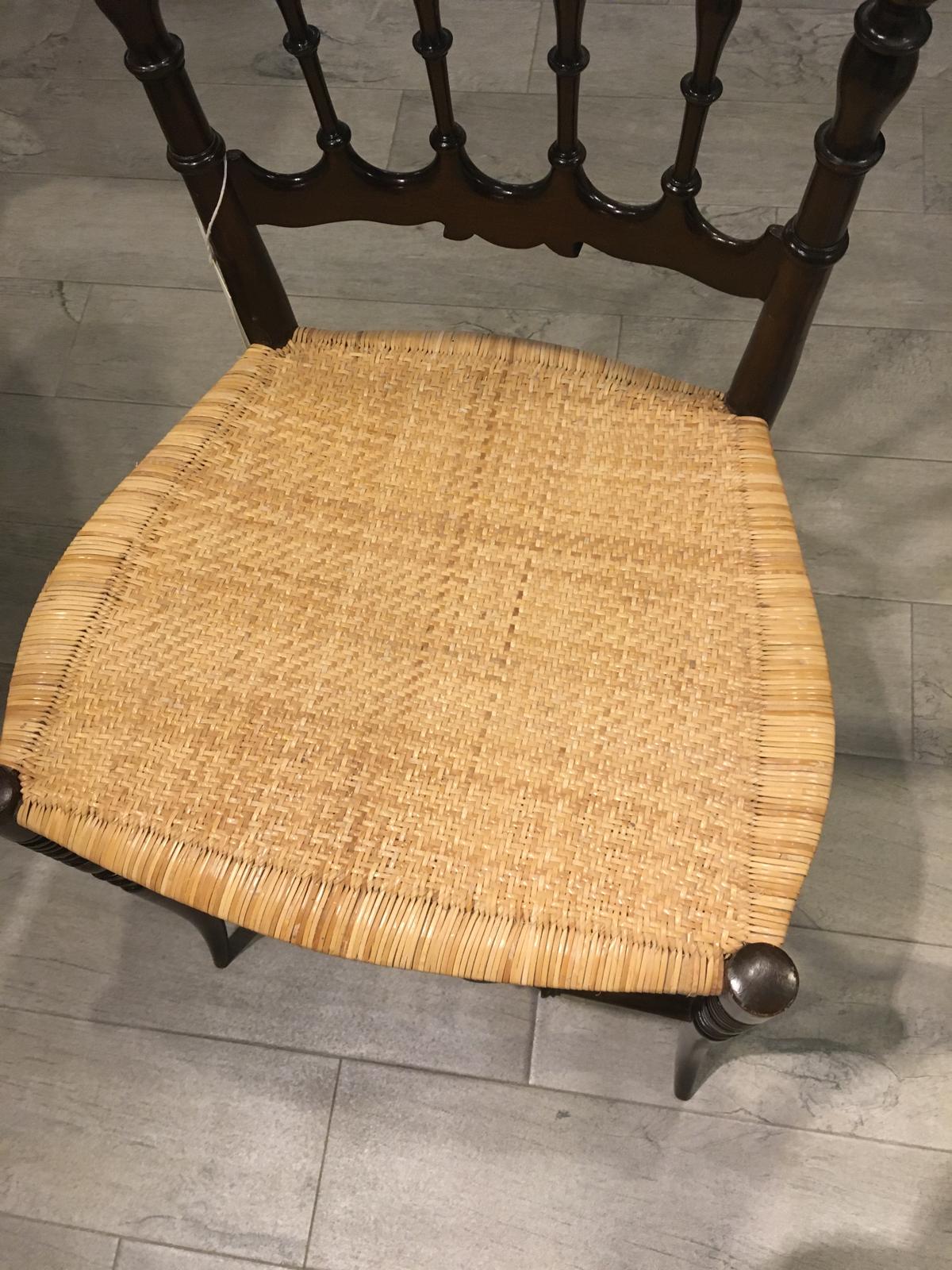 Impagliatura di Chiavari dettaglio