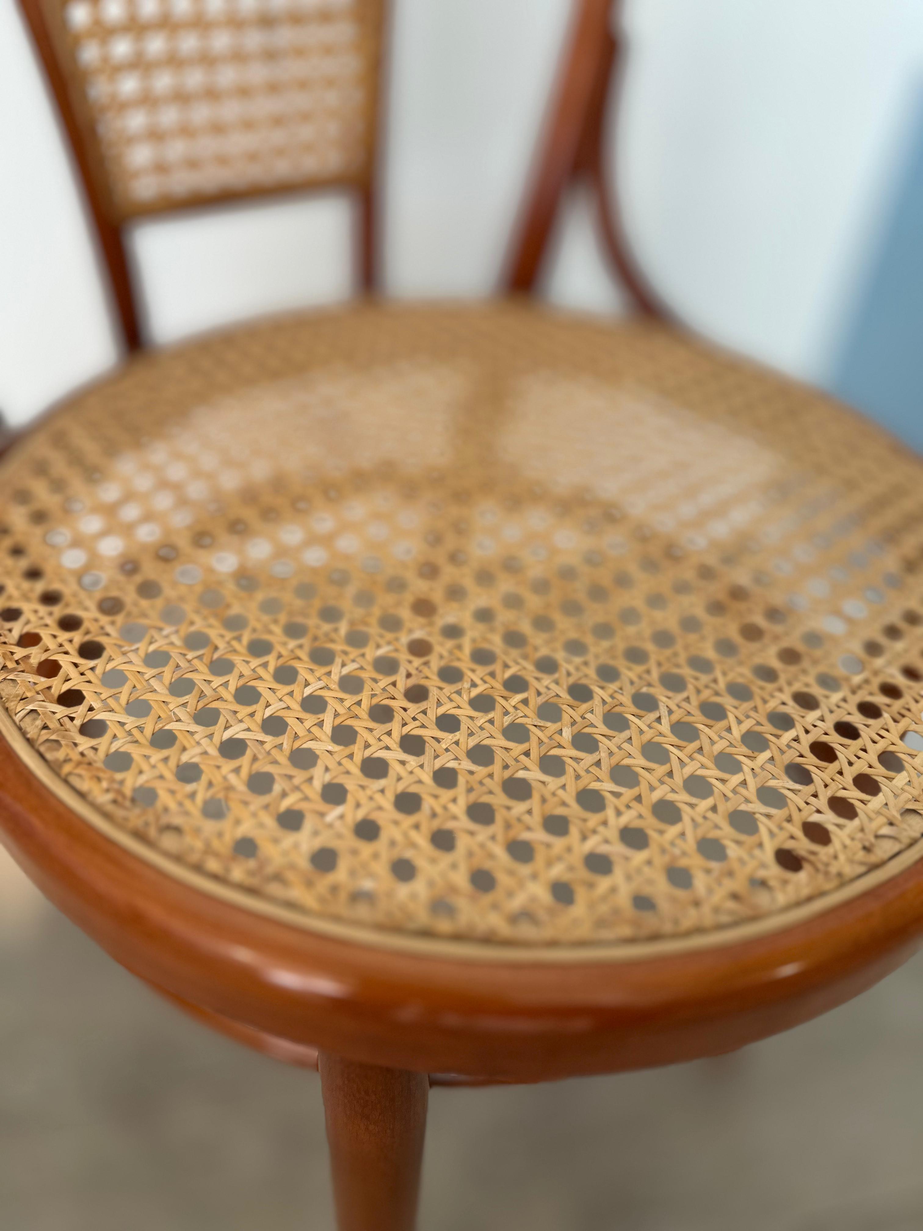 Sedia moderna con paglia Vienna